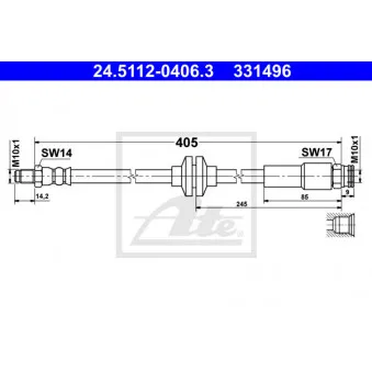 Flexible de frein ATE 24.5112-0406.3