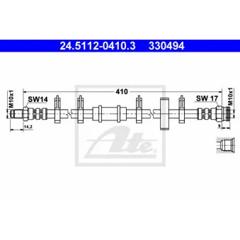 Flexible de frein ATE 24.5112-0410.3