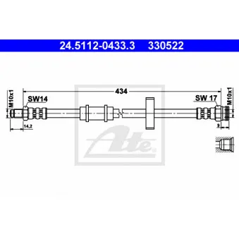 Flexible de frein ATE 24.5112-0433.3