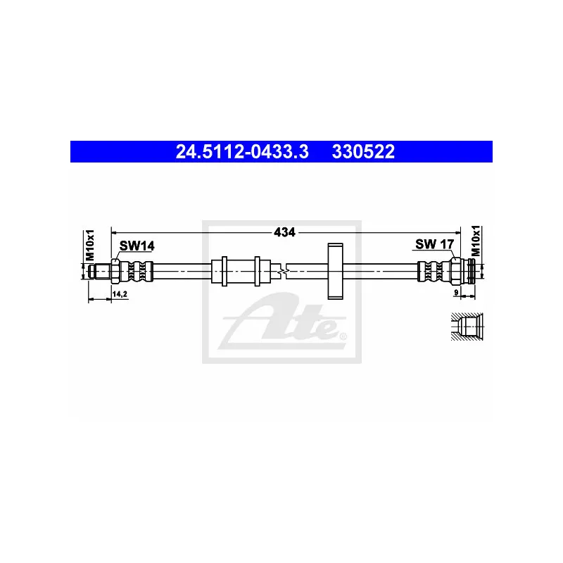 Flexible de frein ATE 24.5112-0433.3