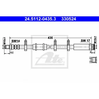 Flexible de frein ATE 24.5112-0435.3