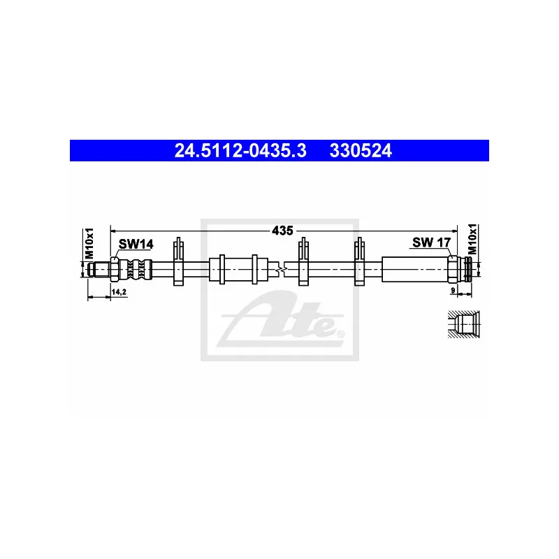 Flexible de frein ATE 24.5112-0435.3