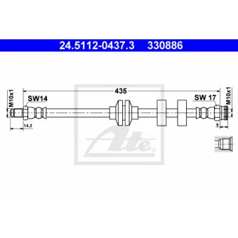 Flexible de frein ATE 24.5112-0437.3