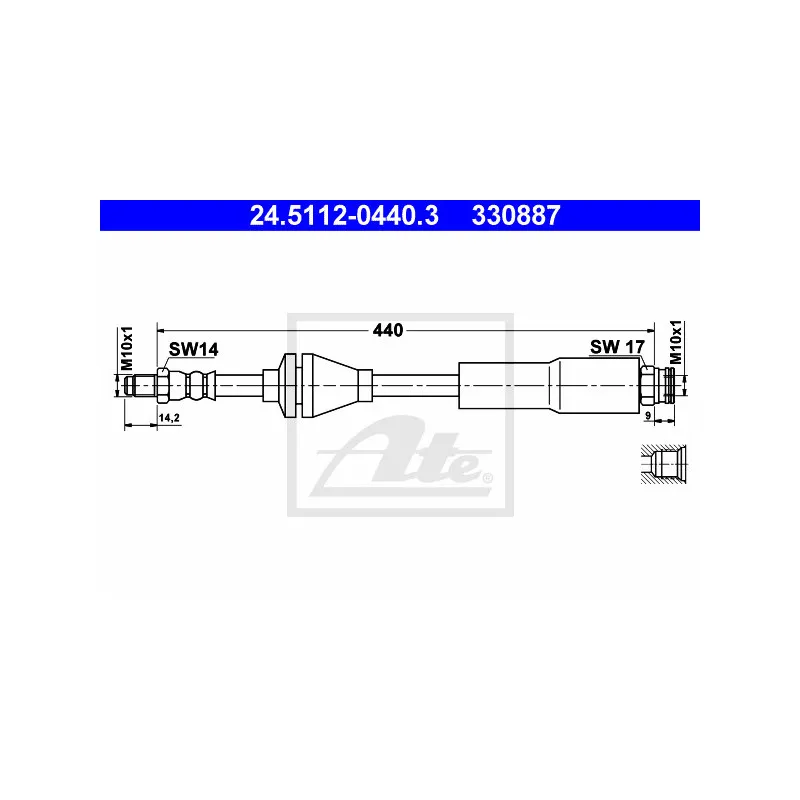 Flexible de frein ATE 24.5112-0440.3