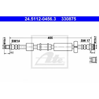 Flexible de frein ATE 24.5112-0456.3