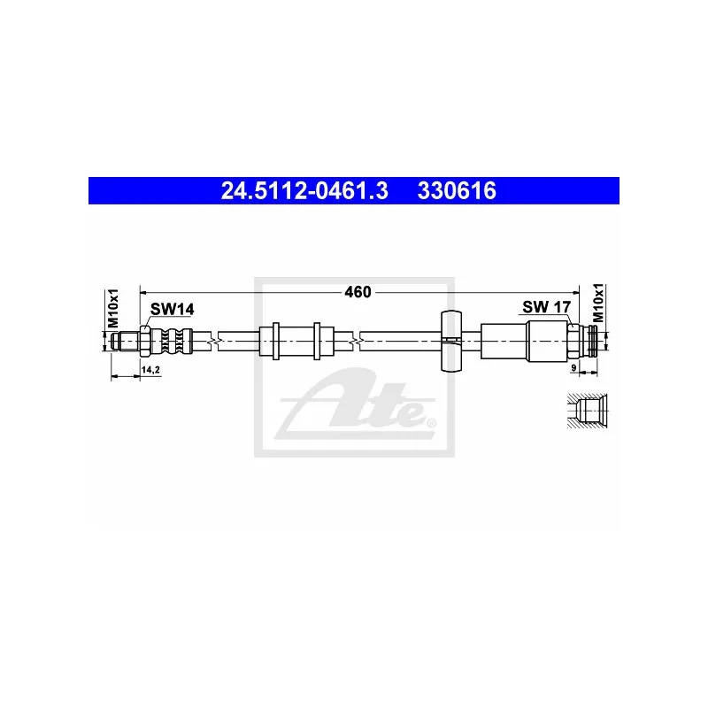 Flexible de frein ATE 24.5112-0461.3