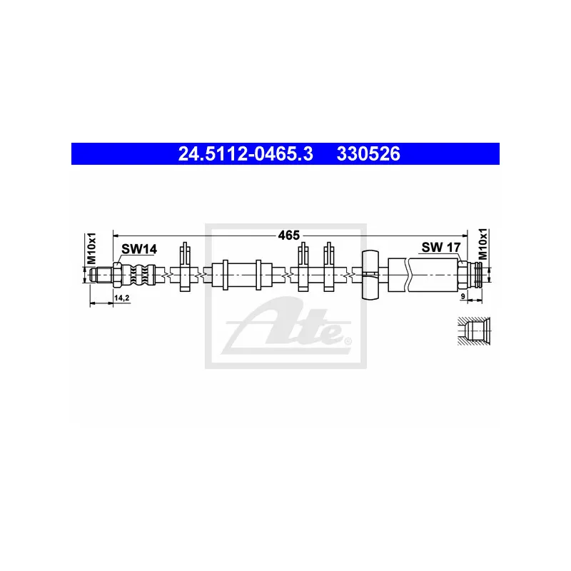 Flexible de frein ATE 24.5112-0465.3