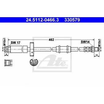 Flexible de frein ATE 24.5112-0466.3