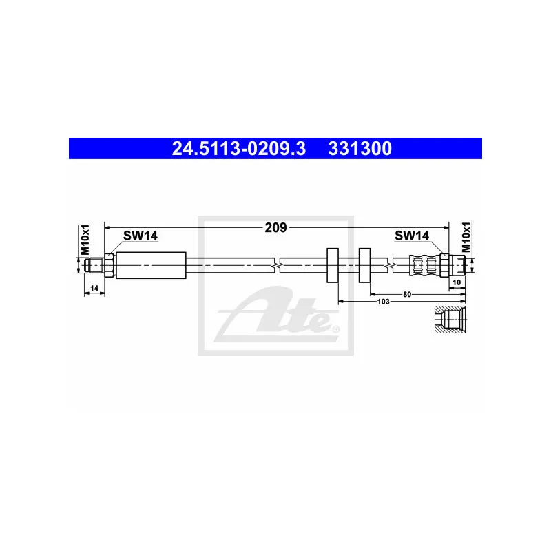 Flexible de frein ATE 24.5113-0209.3