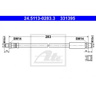 Flexible de frein ATE 24.5113-0283.3