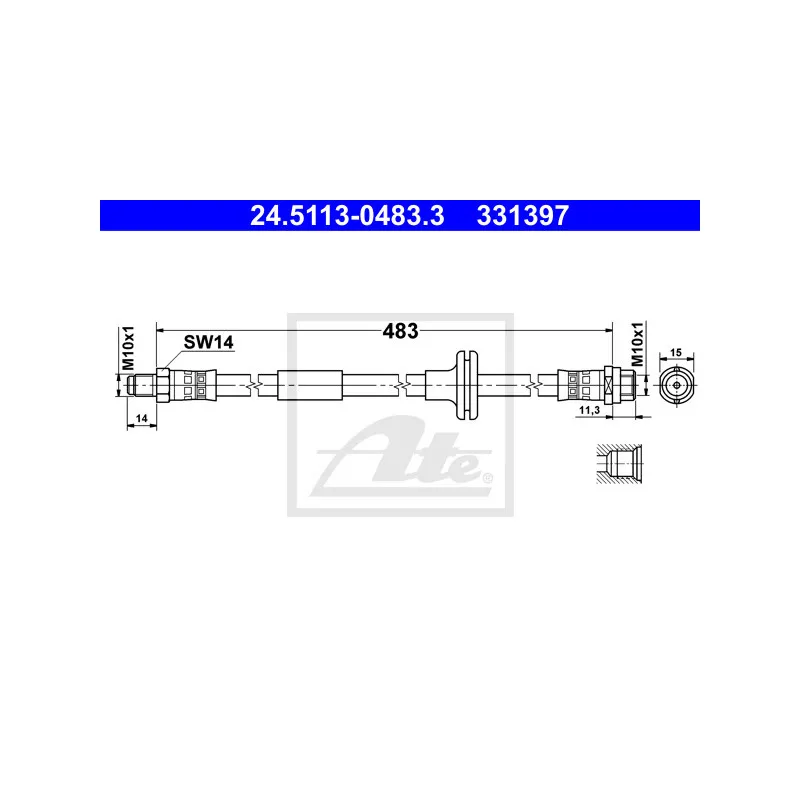 Flexible de frein ATE 24.5113-0483.3