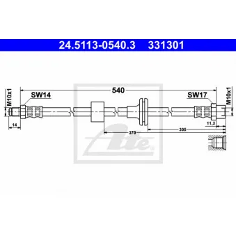 Flexible de frein ATE 24.5113-0540.3