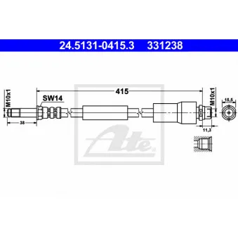 Flexible de frein ATE 24.5131-0415.3