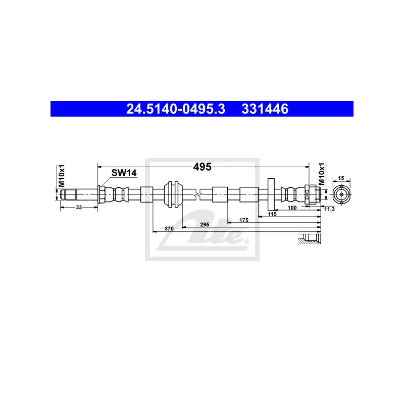 Flexible de frein ATE 24.5140-0495.3