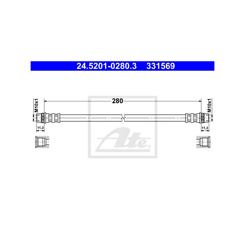 Flexible de frein ATE 24.5201-0280.3