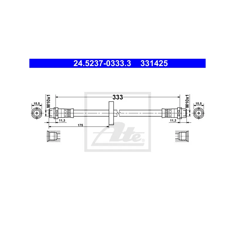 Flexible de frein ATE 24.5237-0333.3