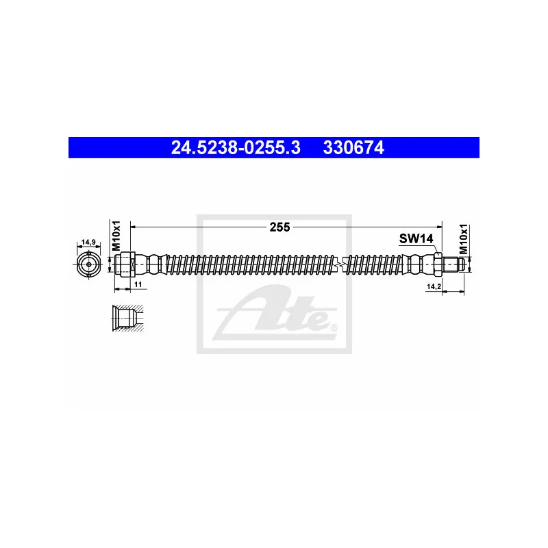 Flexible de frein ATE 24.5238-0255.3