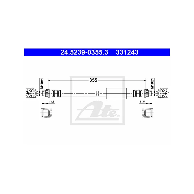 Flexible de frein ATE 24.5239-0355.3