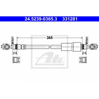 Flexible de frein ATE 24.5239-0365.3