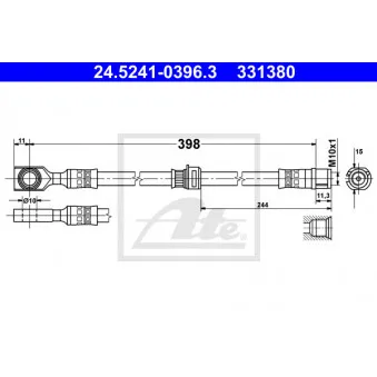 Flexible de frein ATE 24.5241-0396.3