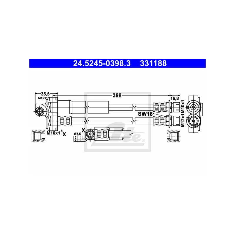 Flexible de frein ATE 24.5245-0398.3