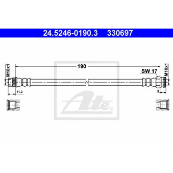 Flexible de frein ATE 24.5246-0190.3