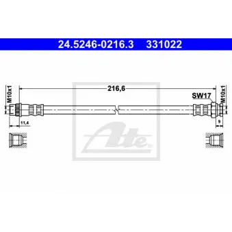 Flexible de frein ATE 24.5246-0216.3