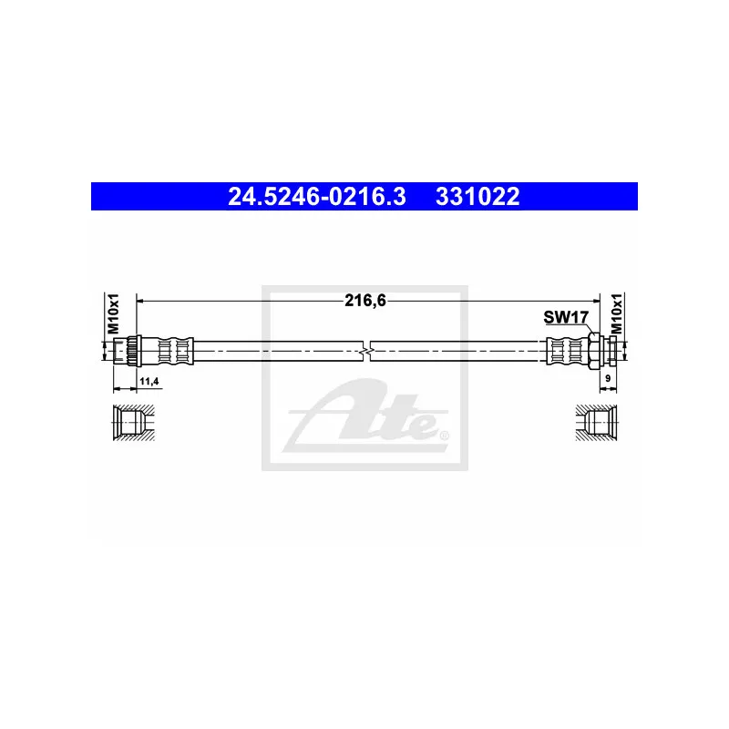 Flexible de frein ATE 24.5246-0216.3