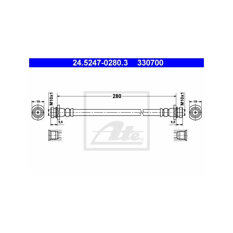 Flexible de frein ATE 24.5247-0280.3