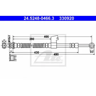 Flexible de frein ATE 24.5248-0466.3