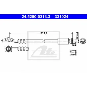 Flexible de frein ATE 24.5250-0313.3