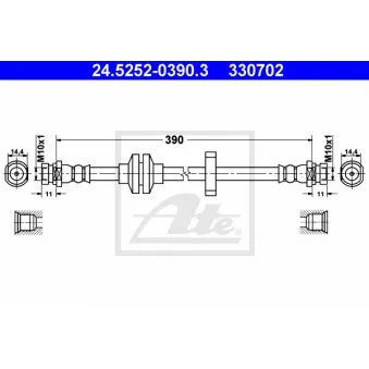 Flexible de frein ATE 24.5252-0390.3