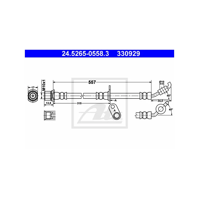 Flexible de frein ATE 24.5265-0558.3