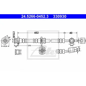 Flexible de frein ATE 24.5266-0452.3