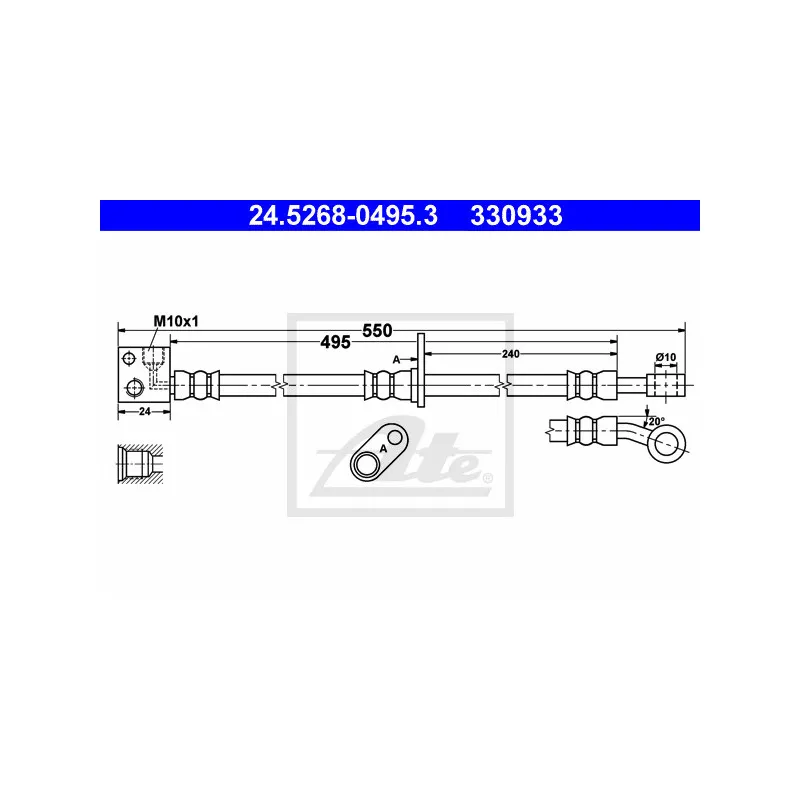 Flexible de frein ATE 24.5268-0495.3