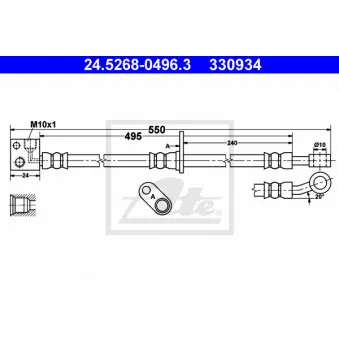 Flexible de frein ATE 24.5268-0496.3