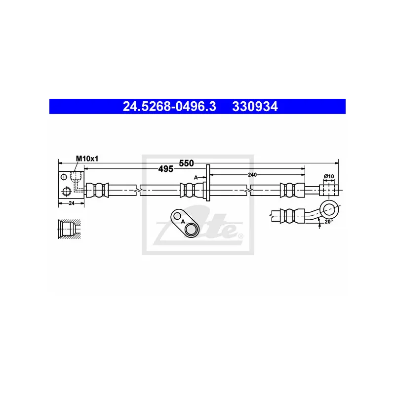 Flexible de frein ATE 24.5268-0496.3