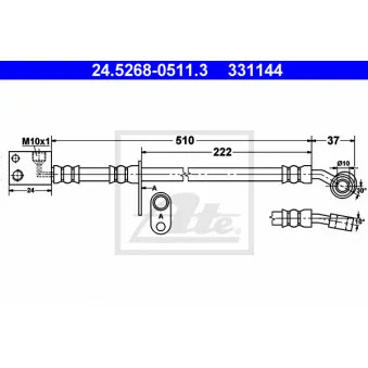 Flexible de frein ATE 24.5268-0511.3