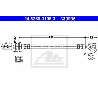 Flexible de frein ATE 24.5269-0195.3