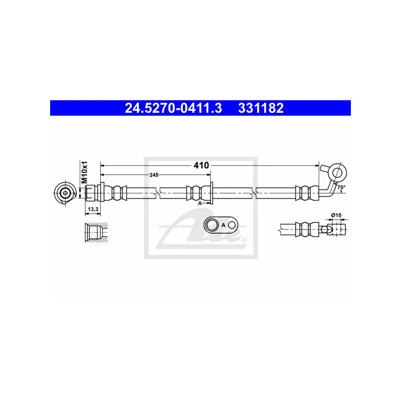 Flexible de frein ATE 24.5270-0411.3