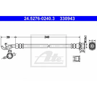 Flexible de frein ATE 24.5276-0240.3