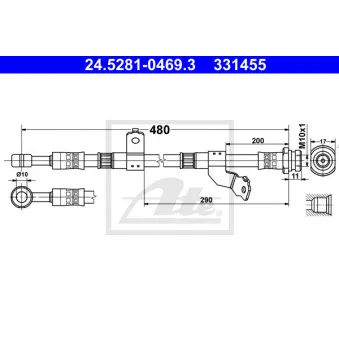 Flexible de frein ATE 24.5281-0469.3