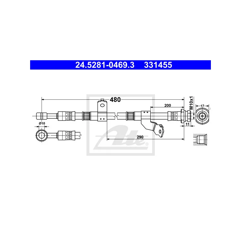 Flexible de frein ATE 24.5281-0469.3