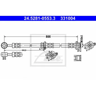 Flexible de frein ATE 24.5281-0553.3