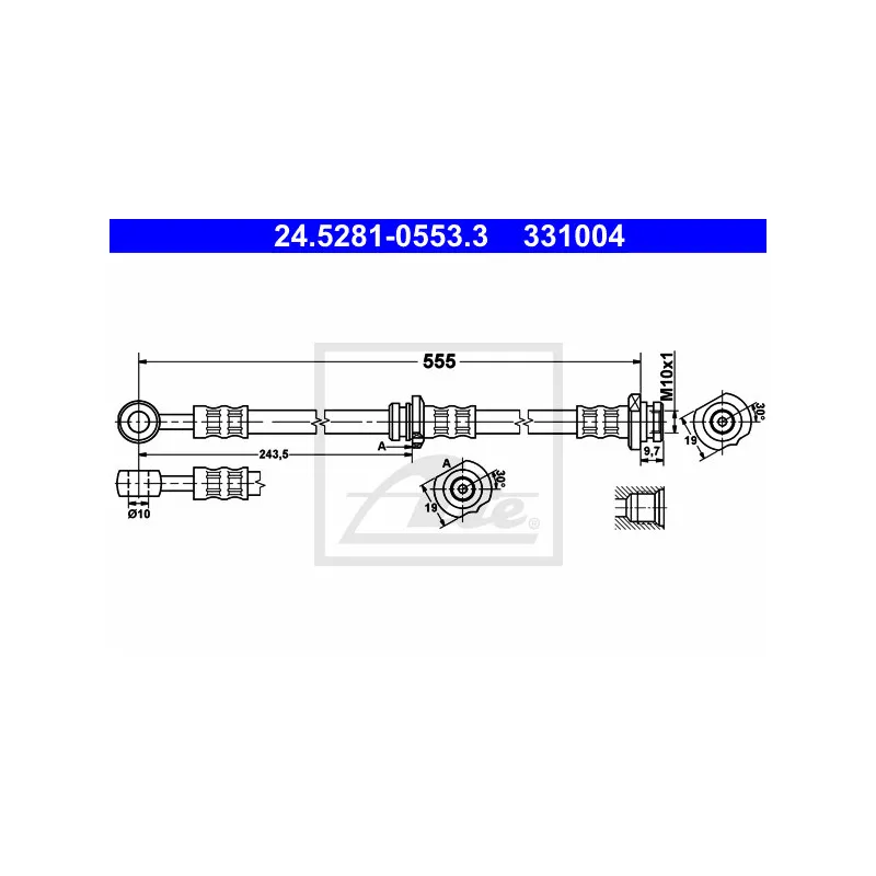 Flexible de frein ATE 24.5281-0553.3