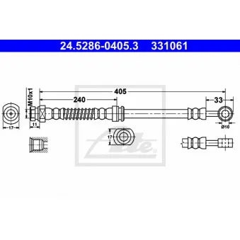 Flexible de frein ATE 24.5286-0405.3