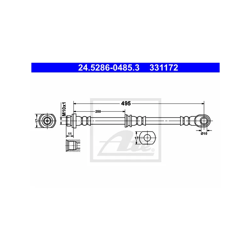 Flexible de frein ATE 24.5286-0485.3