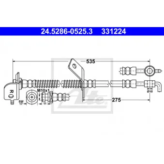 Flexible de frein ATE 24.5286-0525.3