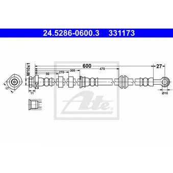 Flexible de frein ATE 24.5286-0600.3