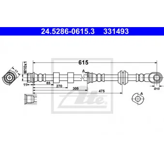 Flexible de frein ATE 24.5286-0615.3